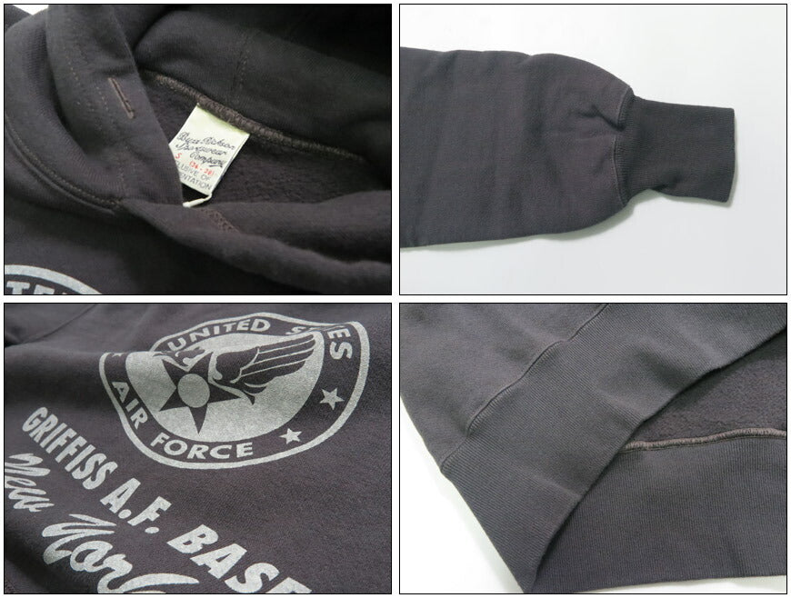 バズリクソンズBUZZRICKSON'Sプルオーバースウェットパーカープリント長袖