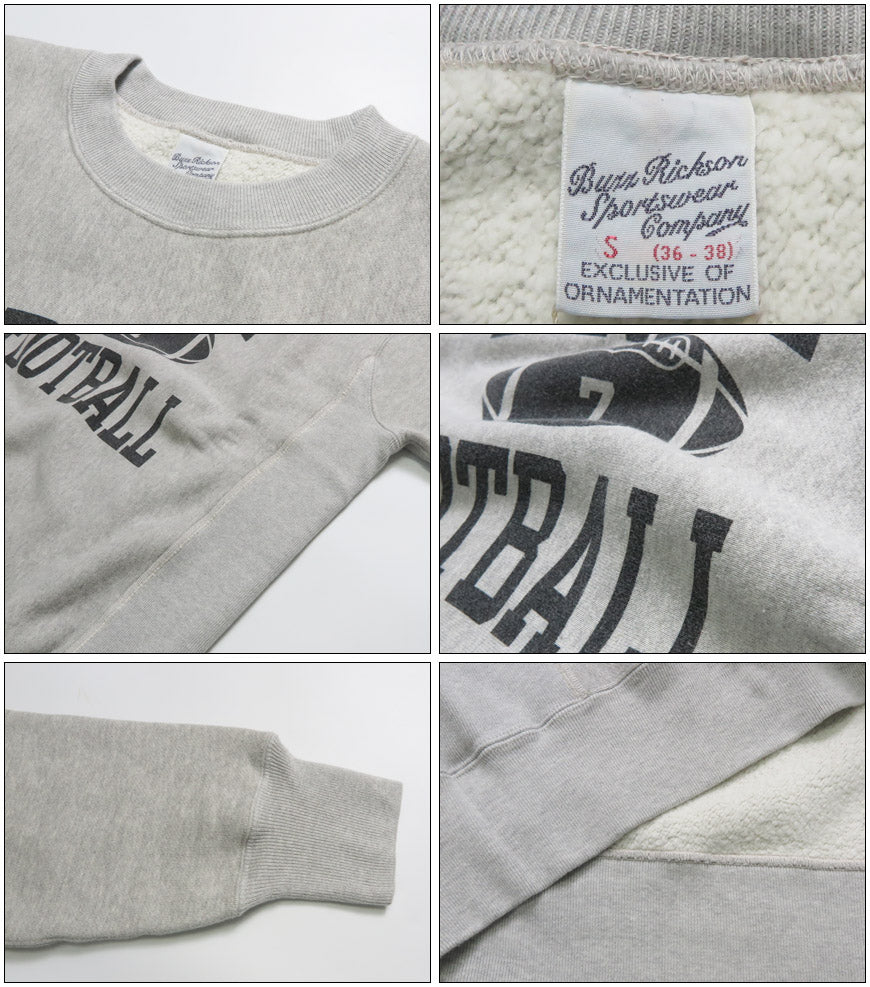 バズリクソンズ BUZZ RICKSON'S 長袖 クルーネック ホリゾンタル・ニッティング スウェット “ARMY FOOTBALL” BR69644【2025年秋冬新作】