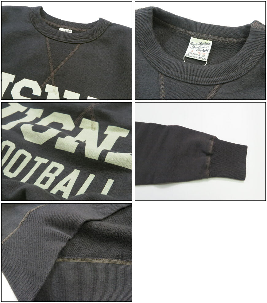 バズリクソンズ BUZZ RICKSON'S セットイン クルーネック スウェット "USNA"ミリタリー長袖 BR69696【2025年秋冬新作】