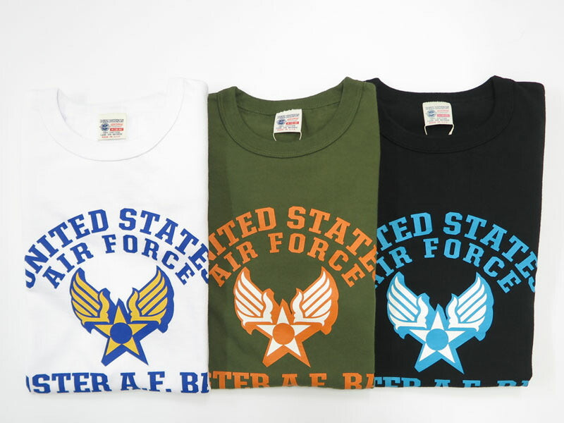 バズリクソンズ BUZZ RICKSON'S 長袖 Tシャツ プリント "U.S. AIR FORCE " MADE IN USA BR69698【2025年秋冬新作】