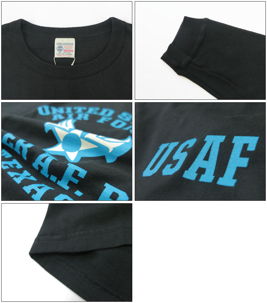 バズリクソンズ BUZZ RICKSON'S 長袖 Tシャツ プリント "U.S. AIR FORCE " MADE IN USA BR69698【2025年秋冬新作】