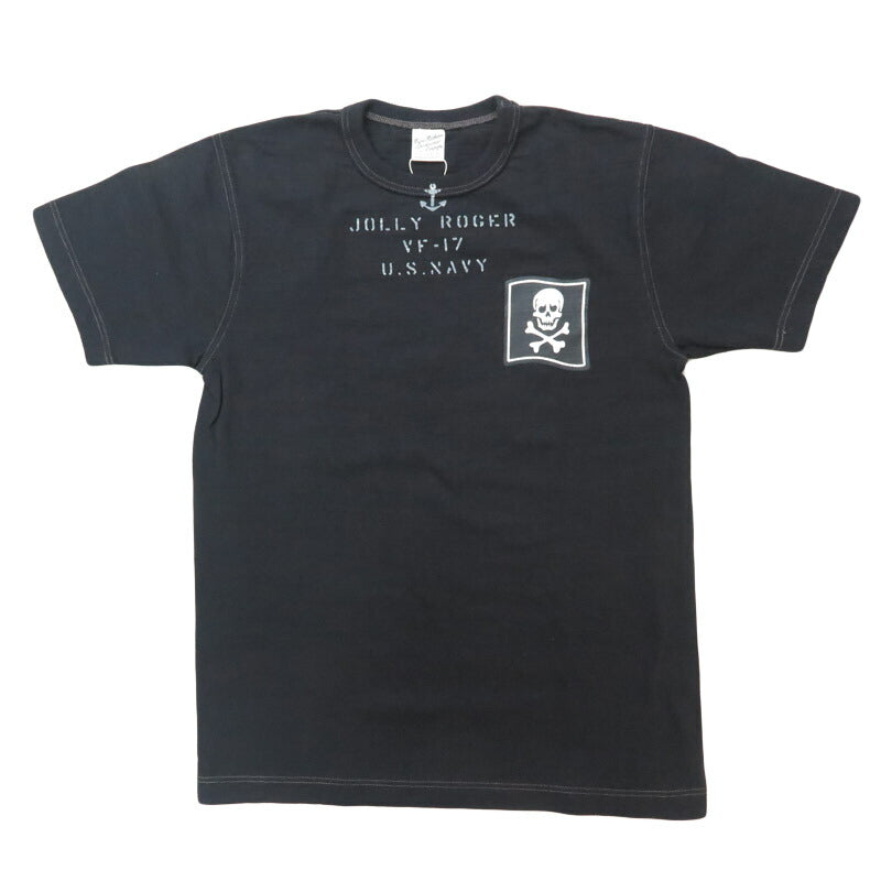 バズリクソンズ BUZZ RICKSON'S スラブヤーン 半袖 Tシャツ プリント "VF-17 JOLLY ROGER" BR79561【2025年春夏新作】