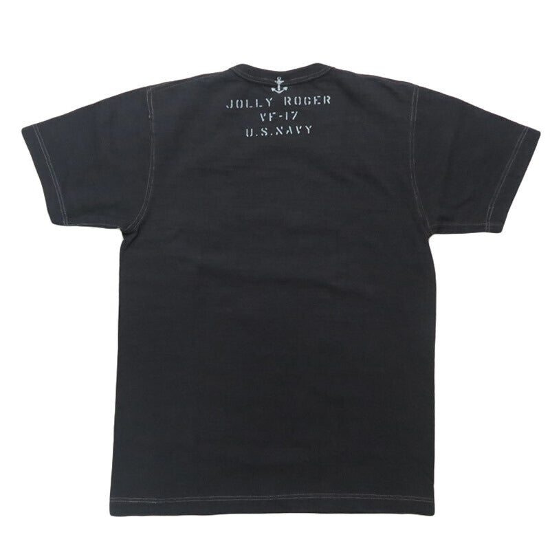 バズリクソンズ BUZZ RICKSON'S スラブヤーン 半袖 Tシャツ プリント "VF-17 JOLLY ROGER" BR79561【2025年春夏新作】