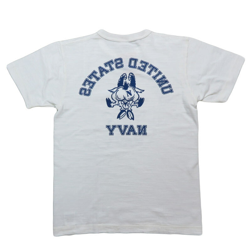 バズリクソンズ BUZZ RICKSON'S スラブヤーン 半袖 Tシャツ プリント "UNITED STATES NAVY" BR79566【2025年春夏新作】