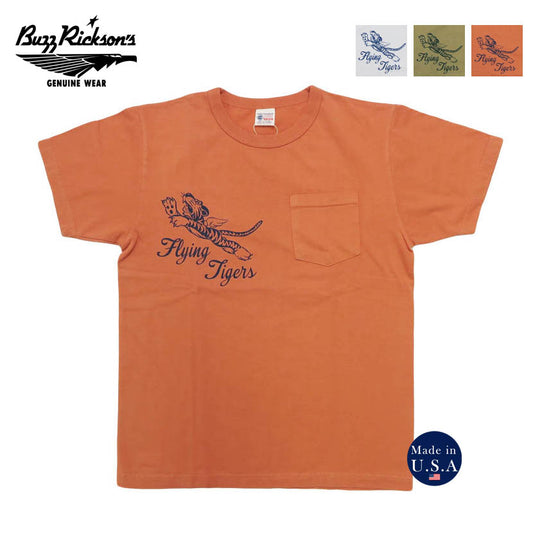 バズリクソンズ BUZZ RICKSON'S 半袖 ポケットTシャツ プリント