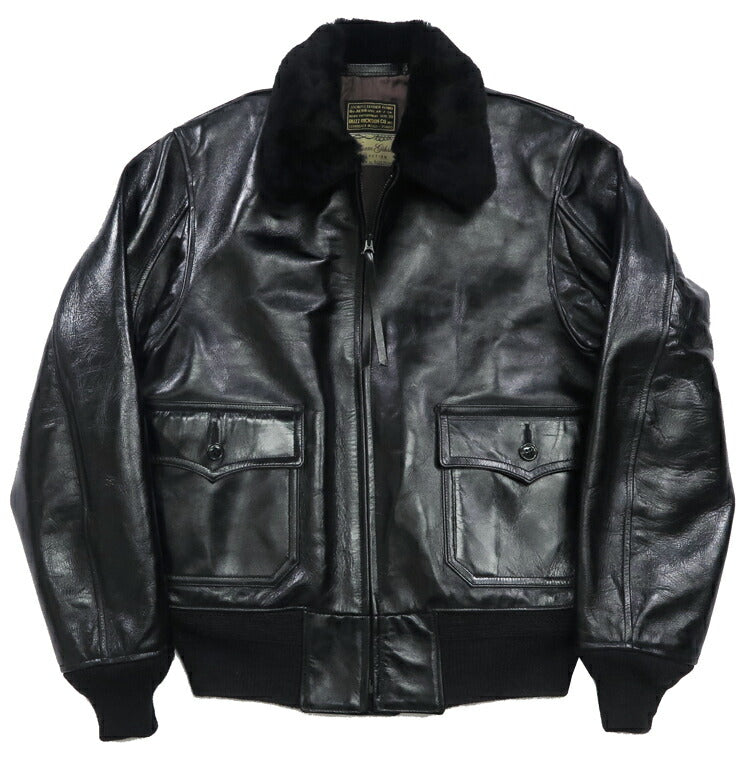 バズリクソンズ Buzz Rickson's WILLIAM GIBSON BLACK AN-J3A ホースハイド ブラック ウィリアムギブソン レザー 馬革 G-1 BR80655 【2024-25年秋冬新作】
