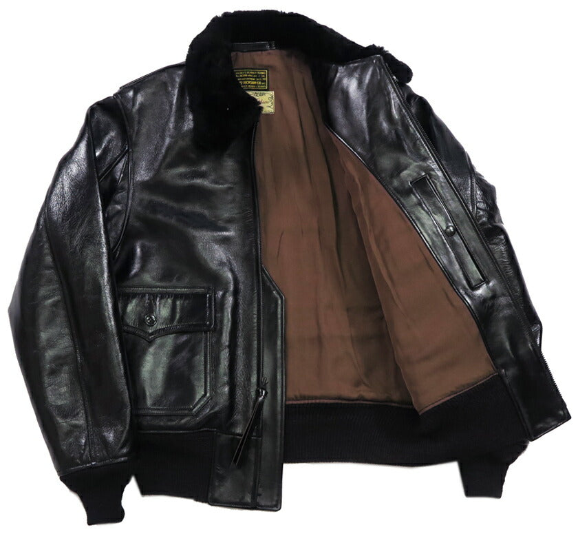 バズリクソンズ Buzz Rickson's WILLIAM GIBSON BLACK AN-J3A ホースハイド ブラック ウィリアムギブソン レザー 馬革 G-1 BR80655 【2024-25年秋冬新作】