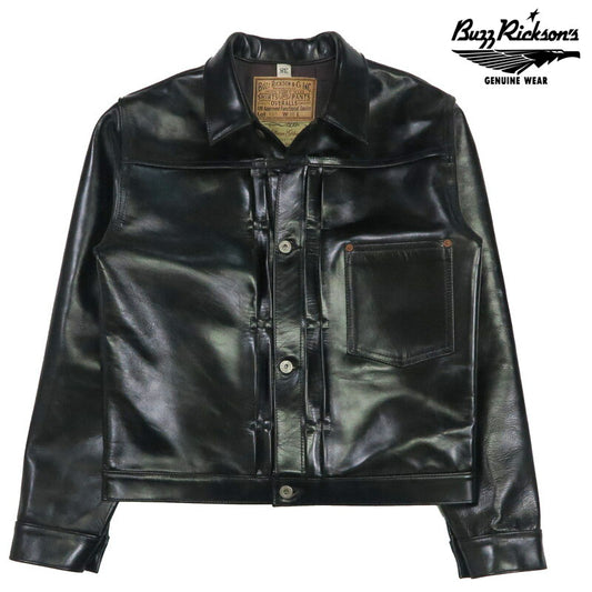 バズリクソンズ Buzz Rickson's ブラック ホースハイド レザー ジャケット 2ndタイプ WILLIAM GIBSON COLLECTION ウィリアムギブソン BR80665 【2025年秋冬新作】
