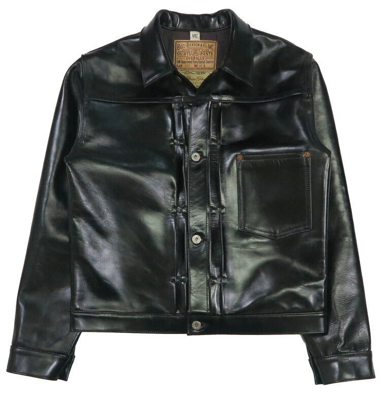 バズリクソンズ Buzz Rickson's ブラック ホースハイド レザー ジャケット 2ndタイプ WILLIAM GIBSON COLLECTION ウィリアムギブソン BR80665 【2025年秋冬新作】