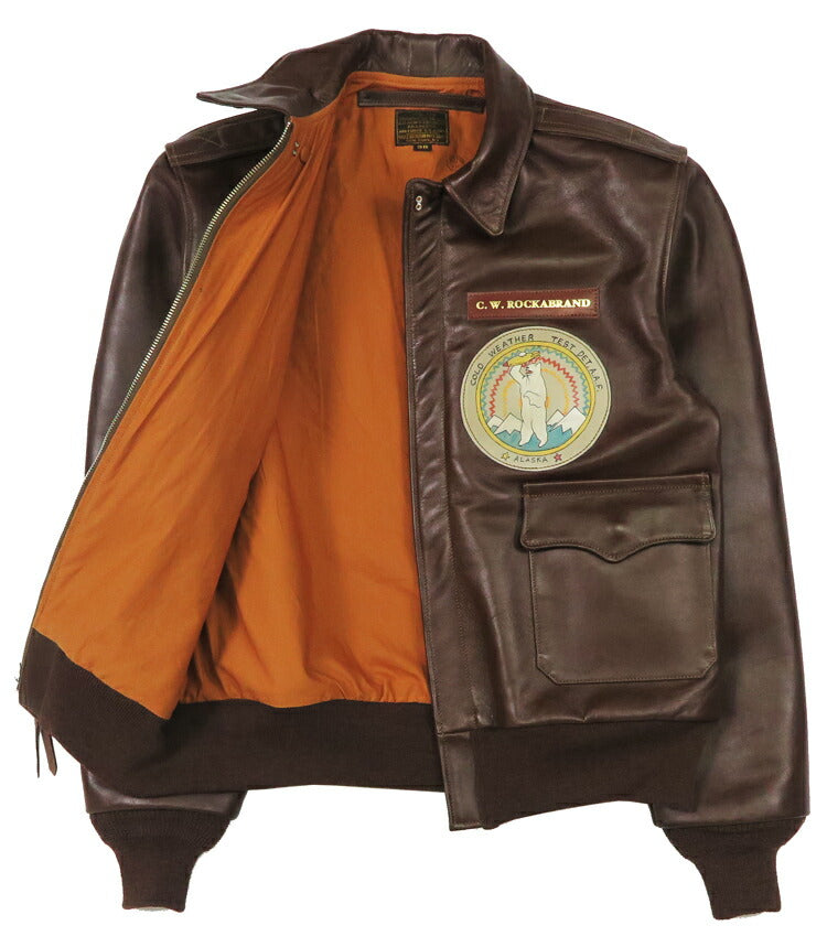 バズリクソンズ Buzz Rickson's A-2 フライトジャケット ハンドペイント IN ALASKA No.W535 ac 29191 BUZZ RICKSON CLO.CO. BR80667 【2025年秋冬新作】