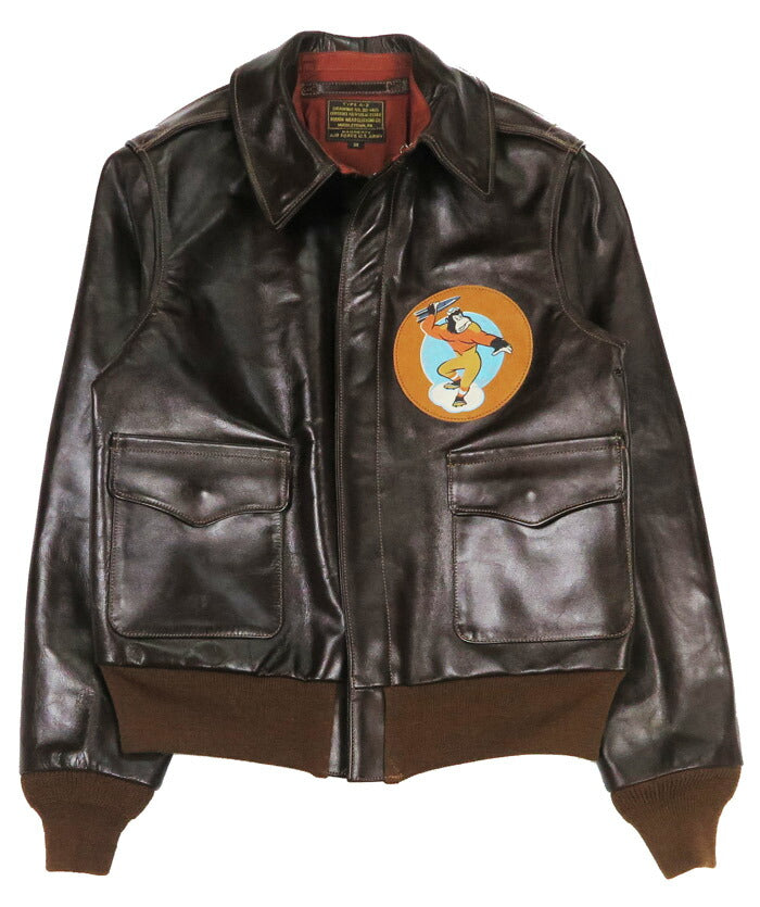 バズリクソンズ Buzz Rickson's A-2 フライトジャケット ROUGHWEAR CLOTHING CO. 451st BOMB.SQ. MISTER PERIOD TWICE ANILINE HAND FINISHED BR80668 【2025年秋冬新作】