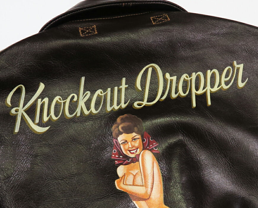 バズリクソンズ Buzz Rickson's A-2 フライトジャケット ハンドペイント KNOCKOUT DROPPER CONTRACT No.W535 ac-21996 BUZZ RICKSON CLO.CO. BR80669 【2025年秋冬新作】