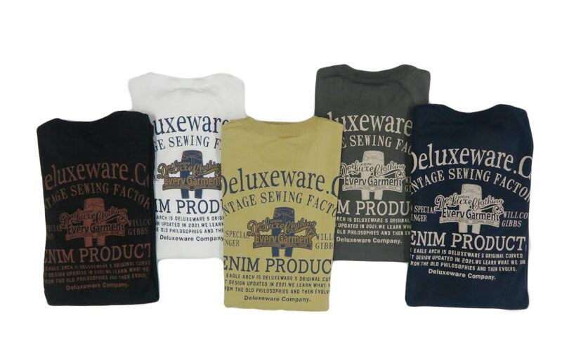デラックスウェア DELUXEWARE 半袖 プリント 吊り編み ユニオンスペシャル Tシャツ SDTS(BRGD)シリーズ ロゴデザイン BRGD-253【2025年春夏新作】