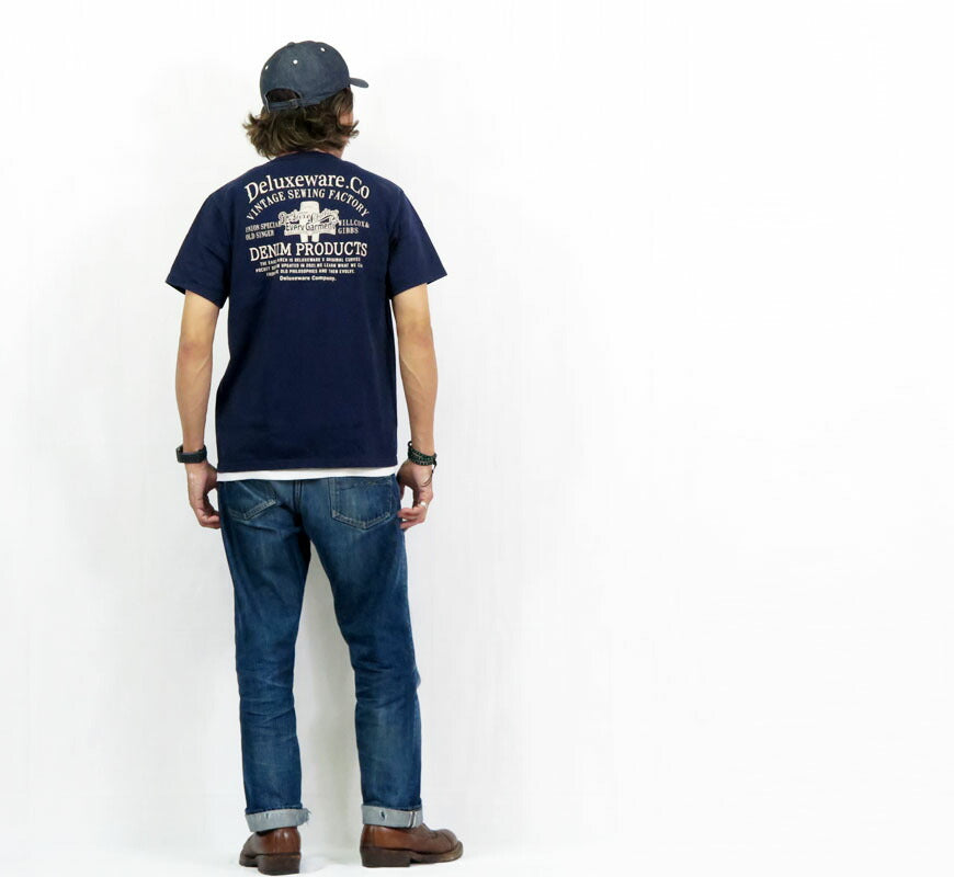 デラックスウェア DELUXEWARE 半袖 プリント 吊り編み ユニオンスペシャル Tシャツ SDTS(BRGD)シリーズ ロゴデザイン BRGD-253【2025年春夏新作】