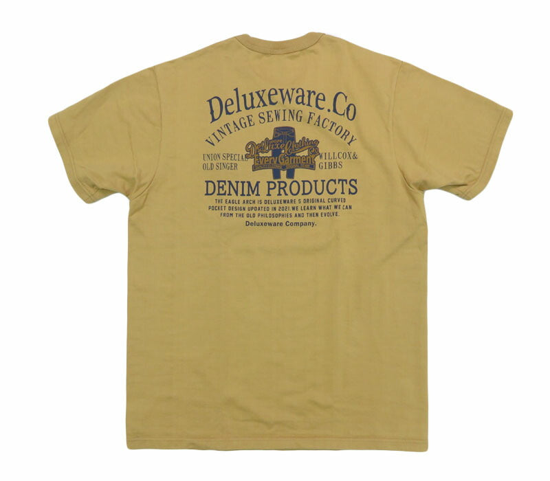 デラックスウェア DELUXEWARE 半袖 プリント 吊り編み ユニオンスペシャル Tシャツ SDTS(BRGD)シリーズ ロゴデザイン BRGD-253【2025年春夏新作】