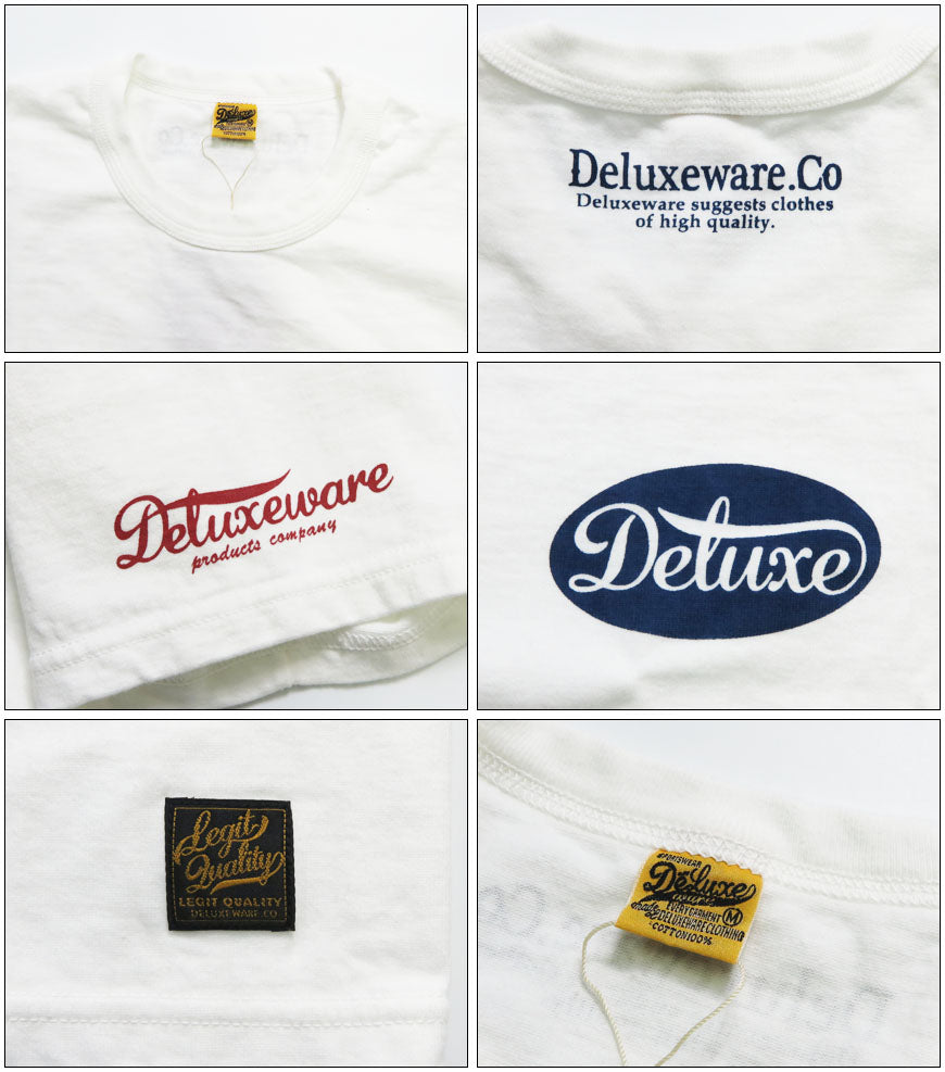 デラックスウェア DELUXEWARE 半袖 Ｔシャツ ロゴプリント 吊り編み ユニオンスペシャル BRGD-261【2026年春夏新作】