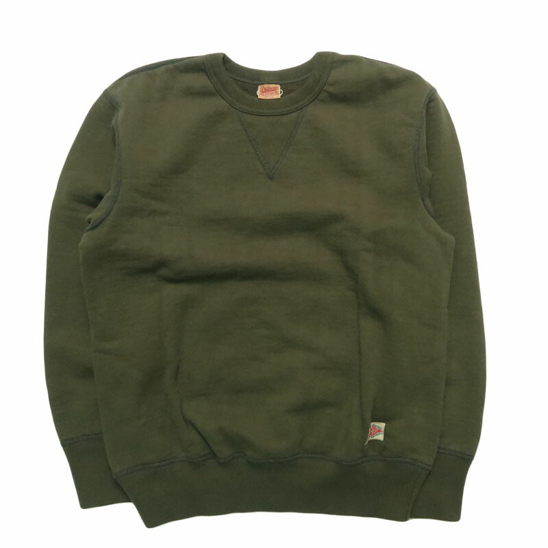 デラックスウェアDELUXEWAREクルーネックスウェットシンプルネックプリントユニオンスペシャルフラットシーマーBRGS-25C【2025年秋冬新作】