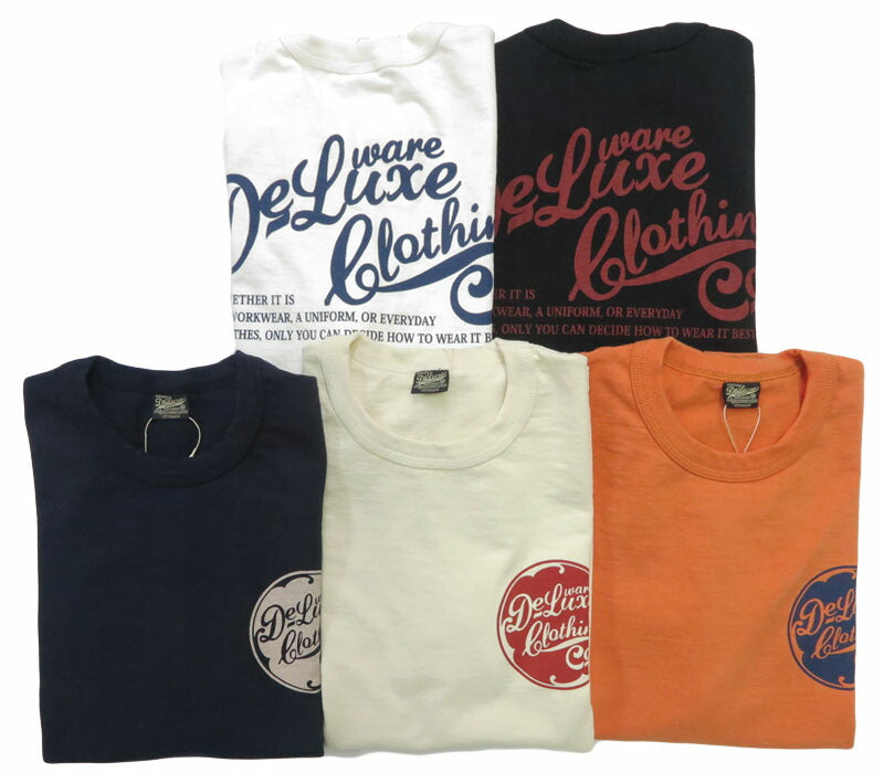 デラックスウェア DELUXEWARE 半袖 Ｔシャツ ロゴプリント 吊り編み ユニオンスペシャル BRGX-001【2026年春夏新作】