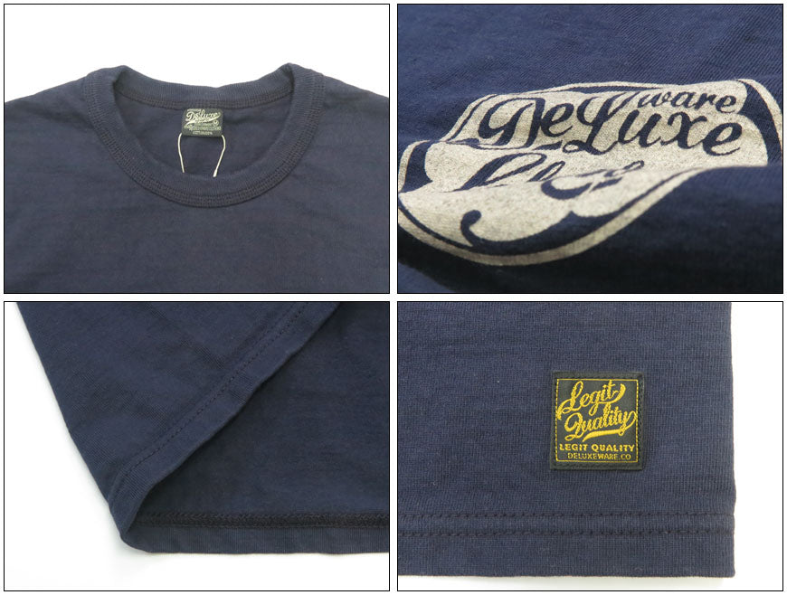 デラックスウェア DELUXEWARE 半袖 Ｔシャツ ロゴプリント 吊り編み ユニオンスペシャル BRGX-001【2026年春夏新作】
