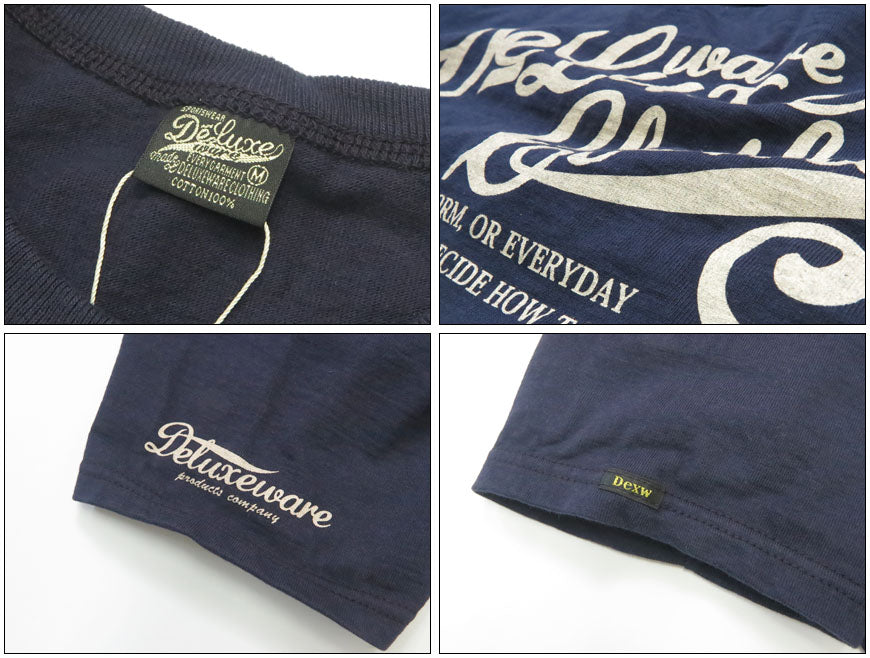 デラックスウェア DELUXEWARE 半袖 Ｔシャツ ロゴプリント 吊り編み ユニオンスペシャル BRGX-001【2026年春夏新作】