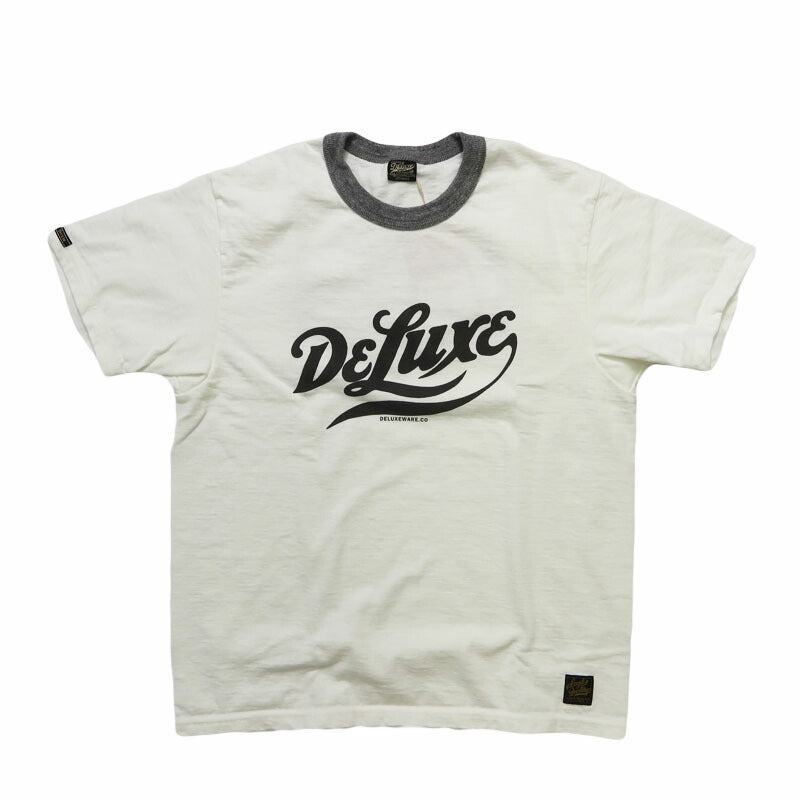 デラックスウェア DELUXEWARE 半袖 リンガーＴシャツ ロゴプリント 吊り編み ユニオンスペシャル BRGX-263【2026年春夏新作】