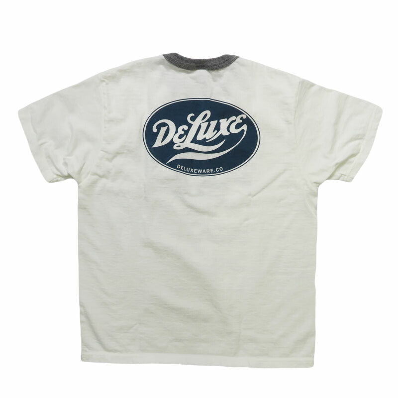 デラックスウェア DELUXEWARE 半袖 リンガーＴシャツ ロゴプリント 吊り編み ユニオンスペシャル BRGX-263【2026年春夏新作】