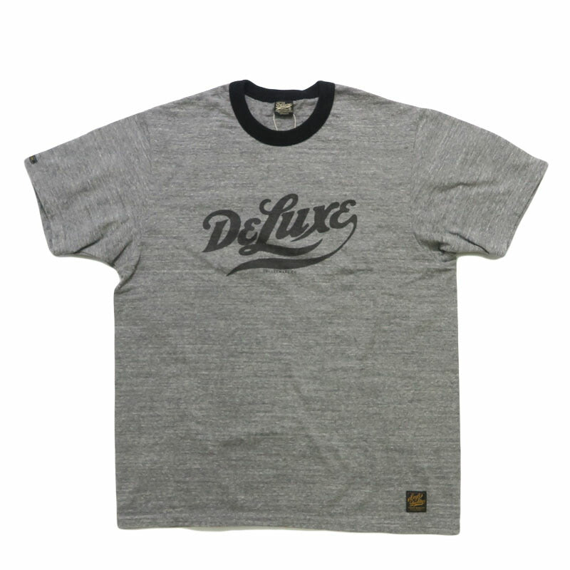 デラックスウェア DELUXEWARE 半袖 リンガーＴシャツ ロゴプリント 吊り編み ユニオンスペシャル BRGX-263【2026年春夏新作】