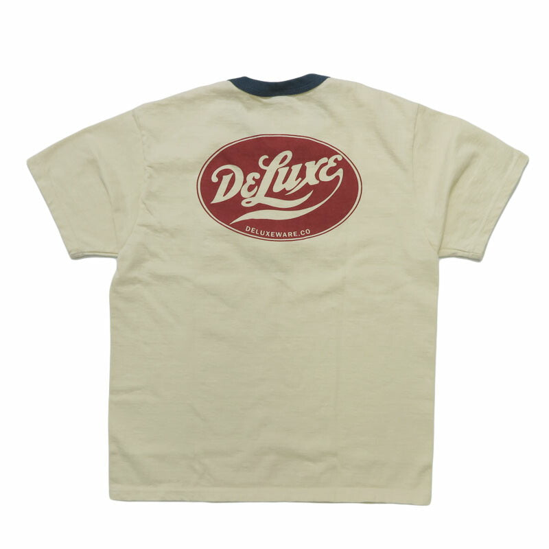 デラックスウェア DELUXEWARE 半袖 リンガーＴシャツ ロゴプリント 吊り編み ユニオンスペシャル BRGX-263【2026年春夏新作】