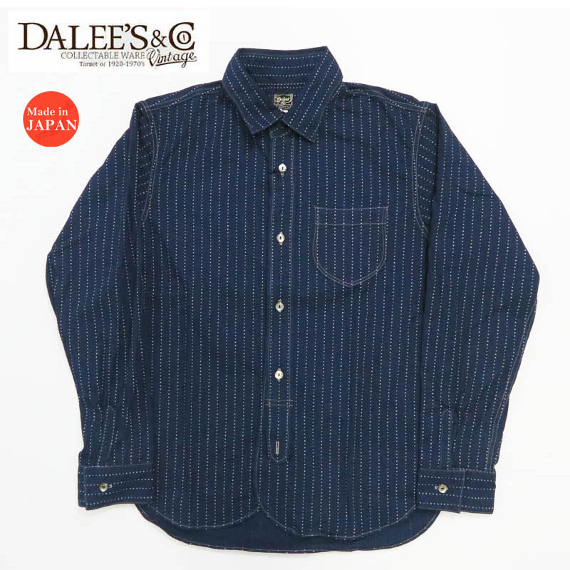 DALLES & CO ダリーズ＆コー 30's キャラコ シャツ 長袖 オリジナルストライプ デラックスウェア DELUXEWARE Calico.F【2025年秋冬新作】