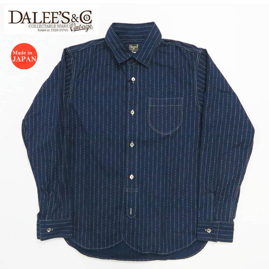 DALLES & CO ダリーズ＆コー 30's キャラコ シャツ 長袖 オリジナルストライプ デラックスウェア DELUXEWARE Calico.F【2025年秋冬新作】