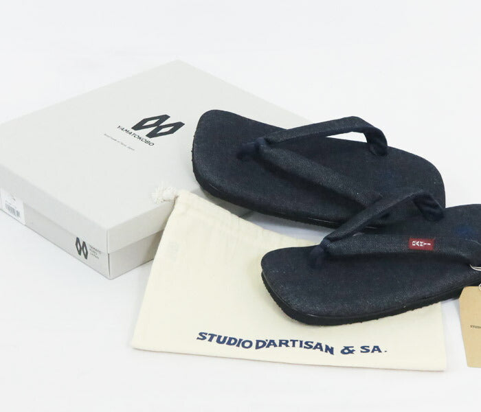 ダルチザン ステュディオ・ダ・ルチザン STUDIO D'ARTISAN  デニム雪駄 大和工房製 サンダル D7564 【2025年春夏新作】
