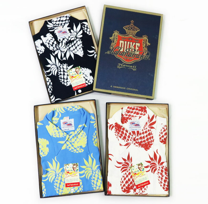 サンサーフSUNSURFデュークカハナモク半袖レーヨンアロハシャツDUKE'SPINEAPPLEハワイアンシャツDukeKahanamokuSpecialEditionDK36201【2024年春夏新作】