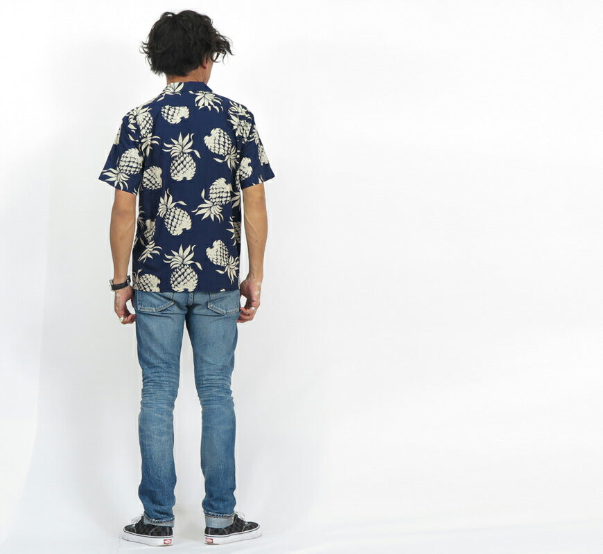 サンサーフ SUN SURF デュークカハナモク 半袖 コットン ハワイアンシャツ DUKE'S PINEAPPLE DUKE KAHANAMOKU アロハシャツ DK37811