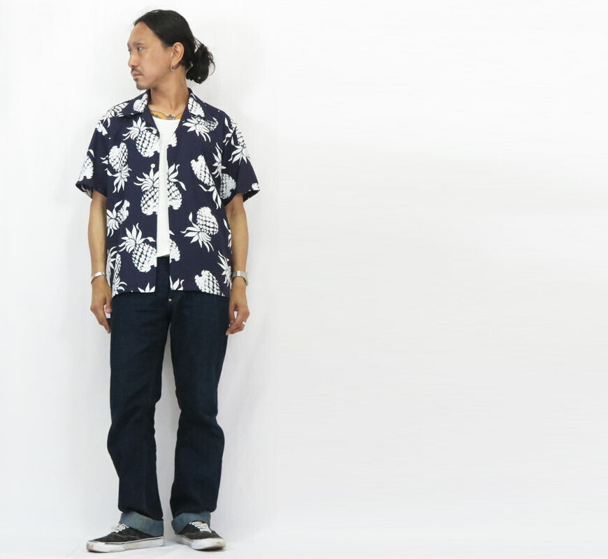 サンサーフ SUN SURF デュークカハナモク 半袖 COOLMAX アロハシャツDUKE'S PINEAPPLE ハワイアンシャツ Duke Kahanamoku DK39398 【2025年春夏新作】