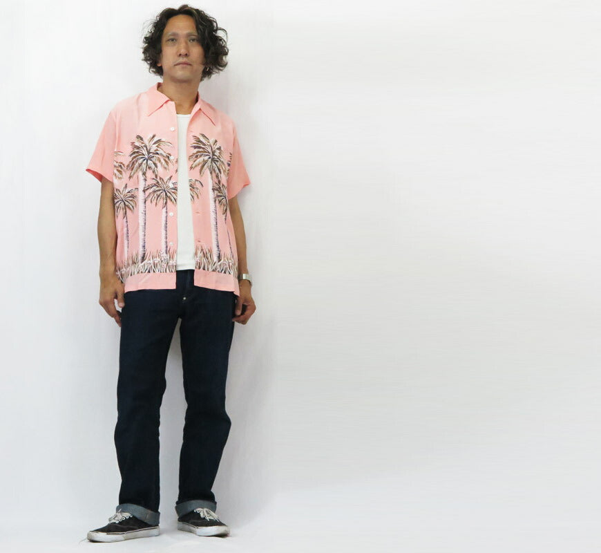 サンサーフ SUN SURF デュークカハナモク 半袖 レーヨン アロハシャツ PALM TREE ハワイアンシャツ Duke Kahanamoku Special Edition DK39448 【2025年春夏新作】