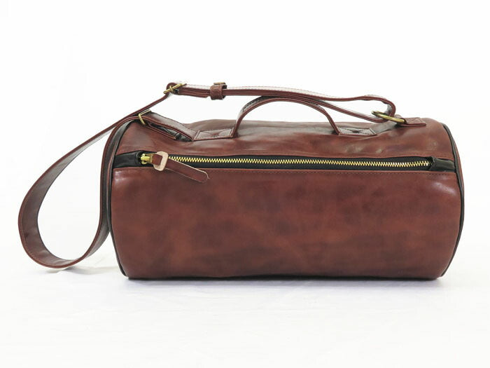 デラックスウェア DELUXEWARE 蜜蝋キップレザー ドラムバッグ BOX BAG DLB-006 1M0004 【2025年秋冬新作】