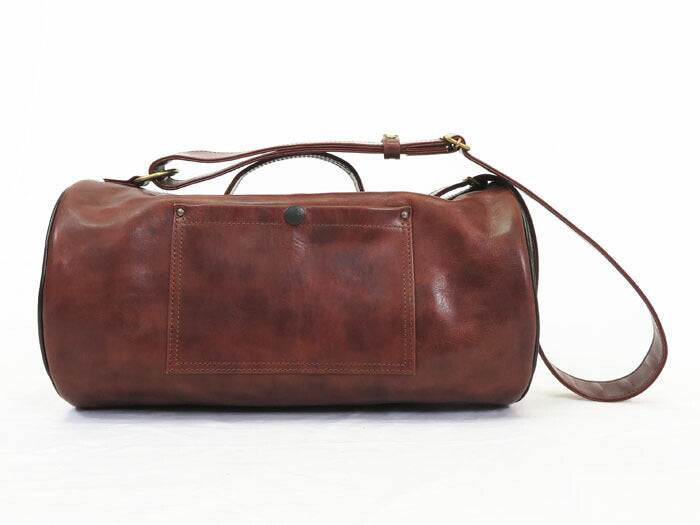 デラックスウェア DELUXEWARE 蜜蝋キップレザー ドラムバッグ BOX BAG