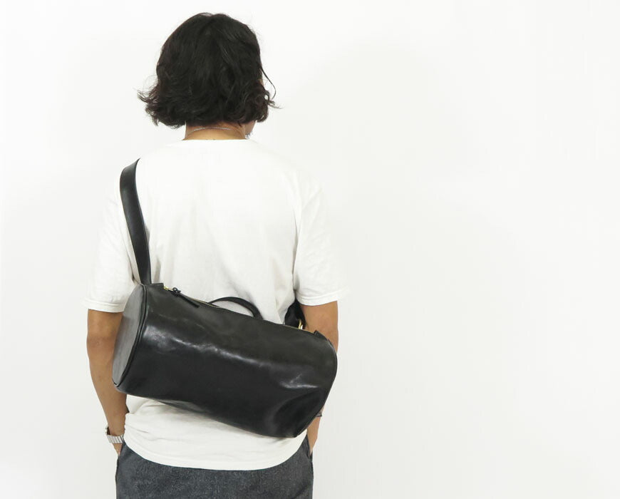 デラックスウェアDELUXEWARE蜜蝋キップレザードラムバッグBOXBAGDLB-0061M0004【2024年春夏新作】