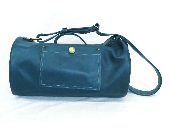 デラックスウェア DELUXEWARE 蜜蝋キップレザー ドラムバッグ BOX BAG DLB-006 1M0004 【2025年秋冬新作】