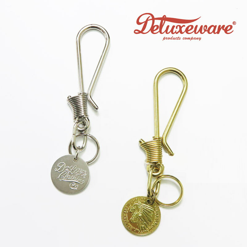 デラックスウェア DELUXEWARE HOOOK HOLDER ロゴプレート キーフック 真鍮/銀 DLF-004 【2026年春夏新作】