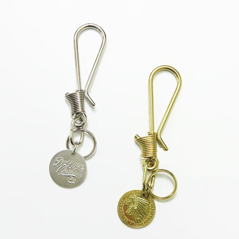 デラックスウェア DELUXEWARE HOOOK HOLDER ロゴプレート キーフック 真鍮/銀 DLF-004 【2026年春夏新作】