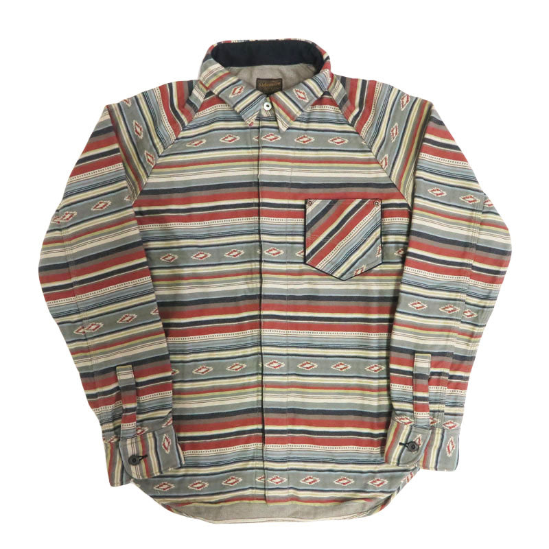 デラックスウェア DELUXEWARE 長袖 ネイティブボーダー ヘビーネルシャツ 40S NATIVE BORDER 7649C【2025年秋冬新作】