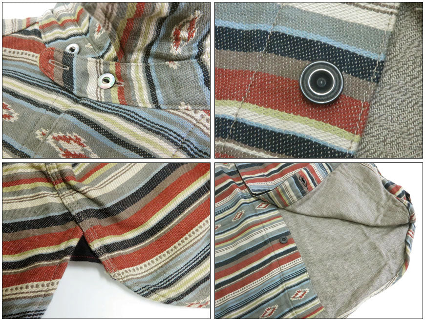 デラックスウェア DELUXEWARE 長袖 ネイティブボーダー ヘビーネルシャツ 40S NATIVE BORDER 7649C【2025年秋冬新作】