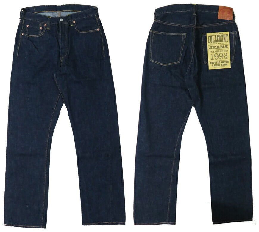 フルカウント FULLCOUNT 1101SSW ジーンズ ストレート 11.5oz Super Smooth ジンバブエコットン デニム 【2024-25年秋冬新作】