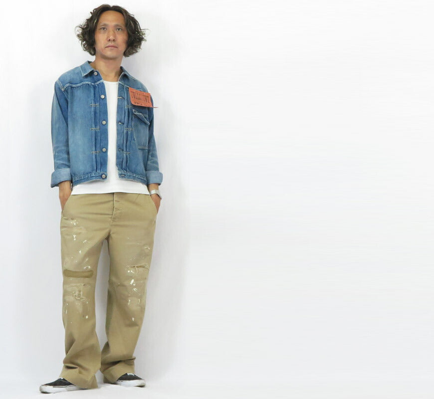 フルカウント FULLCOUNT 1201HW 41カーキ チノパンツ Freedom Fighter ダメージ&リメイク加工 U.S.Army Chino 41 Khaki 【2025年春夏新作】
