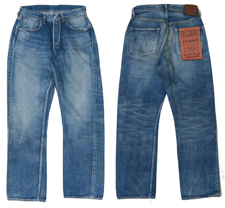 フルカウント FULLCOUNT 1341-0105SS ジーンズ ルーズストレート 11.5oz Super Smooth ユーズドウォッシュ DARTFORD ジンバブエコットン デニム 【2025年春夏新作】