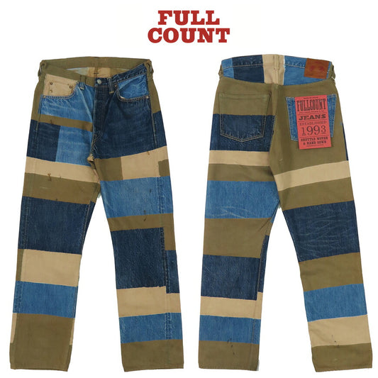 フルカウント FULLCOUNT 1350-1101 13.7oz レギュラーストレート ジーンズ CRAZY PATTERN WORKS OF ART SERIES ジンバブエコットン