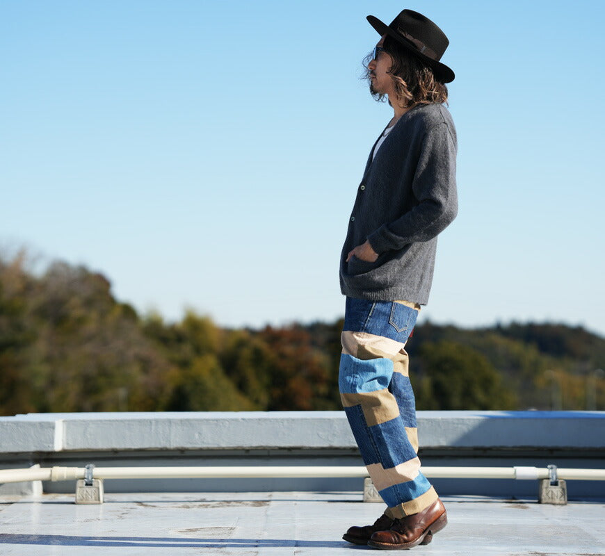 フルカウント FULLCOUNT 1350-1101 13.7oz レギュラーストレート ジーンズ CRAZY PATTERN WORKS OF ART SERIES ジンバブエコットン