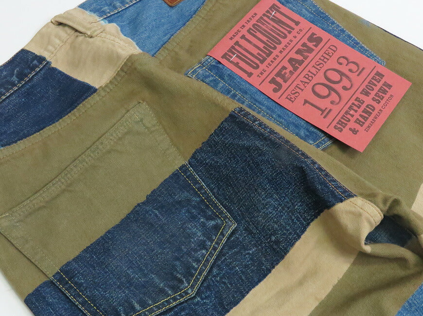 フルカウント FULLCOUNT 1350-1101 13.7oz レギュラーストレート ジーンズ CRAZY PATTERN WORKS OF ART SERIES ジンバブエコットン