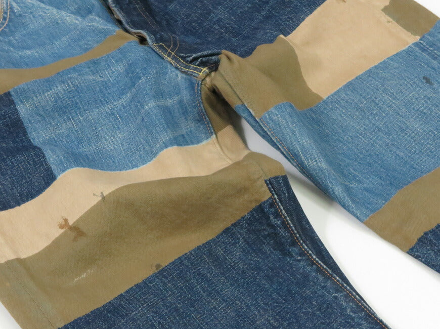 フルカウント FULLCOUNT 1350-1101 13.7oz レギュラーストレート ジーンズ CRAZY PATTERN WORKS OF ART SERIES ジンバブエコットン